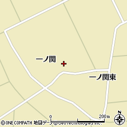 秋田県横手市大雄一ノ関周辺の地図