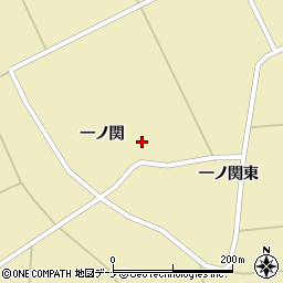 秋田県横手市大雄（一ノ関）周辺の地図