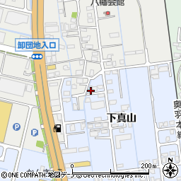 秋田県横手市横手町下真山4周辺の地図