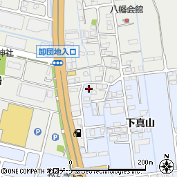 秋田県横手市横手町下真山1周辺の地図