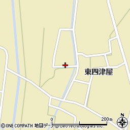 秋田県横手市大雄西四津屋周辺の地図