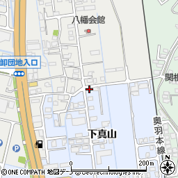秋田県横手市横手町下真山43周辺の地図