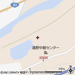 岩手県遠野市綾織町新里１８地割周辺の地図