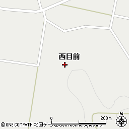 秋田県由利本荘市西目町西目（西目前）周辺の地図