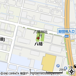 秋田県横手市八幡八幡119周辺の地図