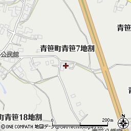 岩手県遠野市青笹町青笹７地割56周辺の地図