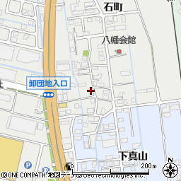 秋田県横手市八幡八幡150-2周辺の地図