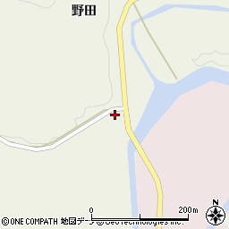 秋田県由利本荘市東由利法内谷地周辺の地図