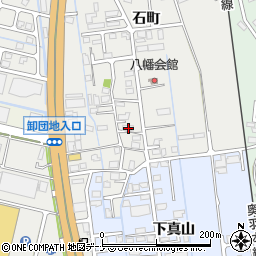 秋田県横手市八幡八幡156-1周辺の地図