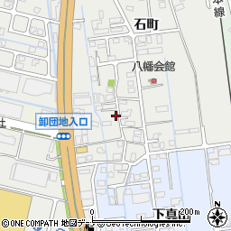 秋田県横手市八幡八幡147-6周辺の地図