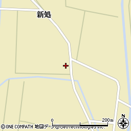 秋田県横手市大雄新処132周辺の地図