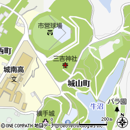 三吉神社周辺の地図