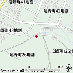 岩手県遠野市遠野町２６地割11周辺の地図