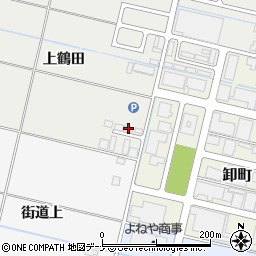 秋田県横手市八幡上鶴田周辺の地図