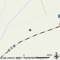 岩手県遠野市綾織町上綾織中道周辺の地図