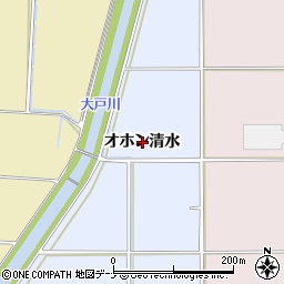 秋田県横手市塚堀オホン清水周辺の地図