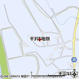 岩手県北上市平沢（５地割）周辺の地図