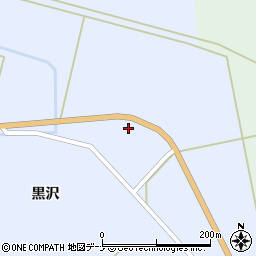 秋田県由利本荘市黒沢黒沢下周辺の地図