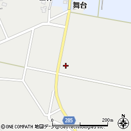 秋田県由利本荘市西目町西目舞台周辺の地図