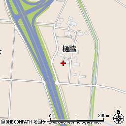 秋田県横手市猪岡樋脇216周辺の地図