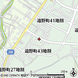 岩手県遠野市遠野町４３地割31周辺の地図