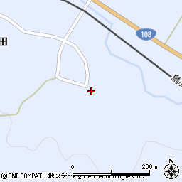 秋田県由利本荘市黒沢山田7周辺の地図