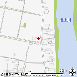 岩手県北上市二子町（室屋）周辺の地図