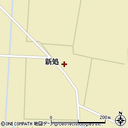 秋田県横手市大雄下新処132-1周辺の地図