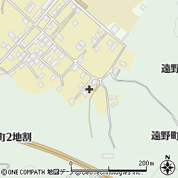 岩手県遠野市下組町14周辺の地図