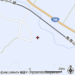 秋田県由利本荘市黒沢山田周辺の地図