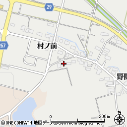 秋田県横手市赤川村ノ前97周辺の地図