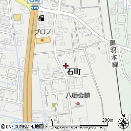秋田県横手市八幡（石町）周辺の地図