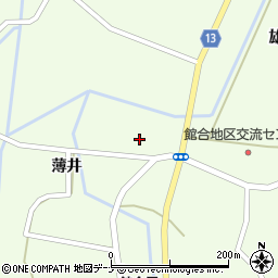 秋田県横手市雄物川町薄井薄井周辺の地図