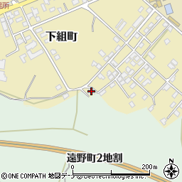 岩手県遠野市下組町13-53周辺の地図