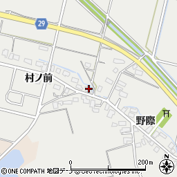 秋田県横手市赤川村ノ前109周辺の地図