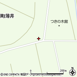 秋田県横手市雄物川町薄井（小出）周辺の地図