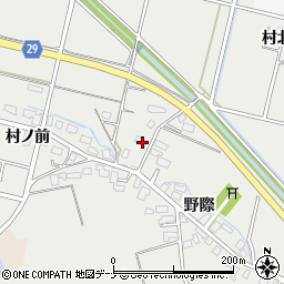 秋田県横手市赤川村ノ前114周辺の地図