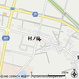 秋田県横手市赤川村ノ前29周辺の地図