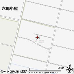 秋田県横手市三本柳（六郎小屋）周辺の地図