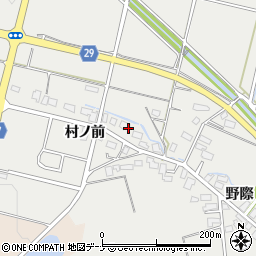秋田県横手市赤川村ノ前23周辺の地図