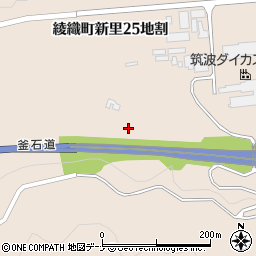 岩手県遠野市綾織町新里２５地割周辺の地図