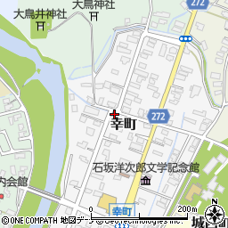秋田県横手市幸町周辺の地図