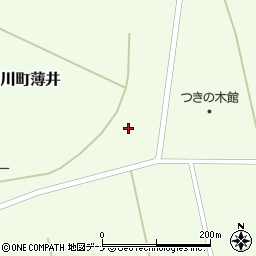秋田県横手市雄物川町薄井（下小出）周辺の地図