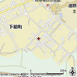 岩手県遠野市下組町4-3周辺の地図