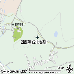 岩手県遠野市遠野町２１地割24周辺の地図