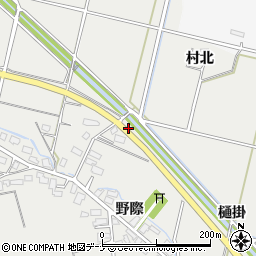 秋田県横手市赤川樋掛周辺の地図