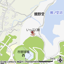 秋田県横手市睦成城付周辺の地図