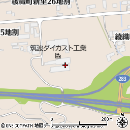 岩手県遠野市綾織町新里２５地割43周辺の地図