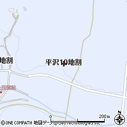 岩手県北上市平沢１０地割周辺の地図