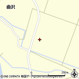 秋田県由利本荘市曲沢田屋ノ前周辺の地図